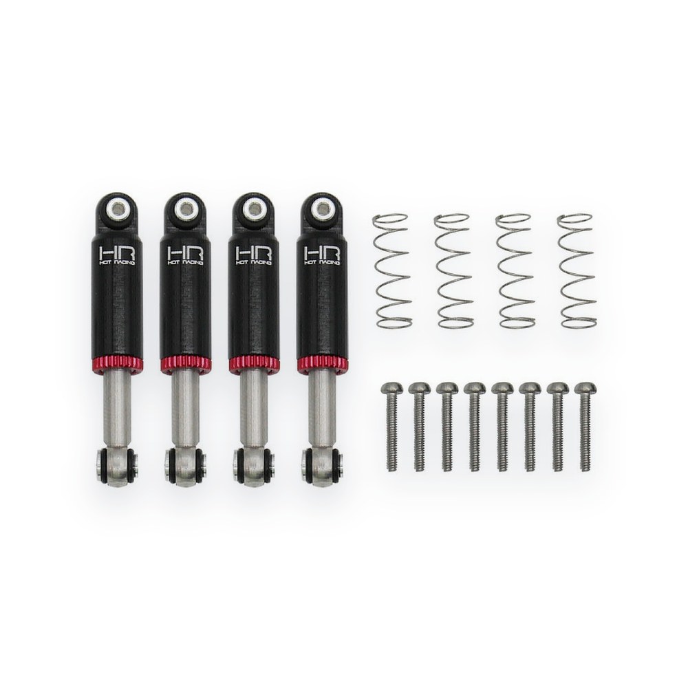 Hot Racing SCX24 Black Internal Spring Air Shocks, 32mm