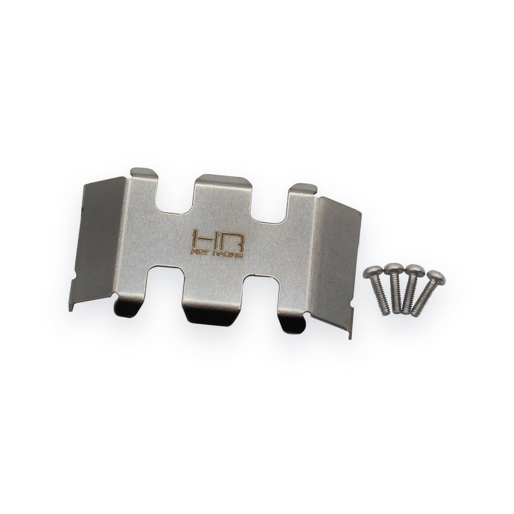 Hot Racing SCX24 Stainless Steel Center Belly Skid Plate