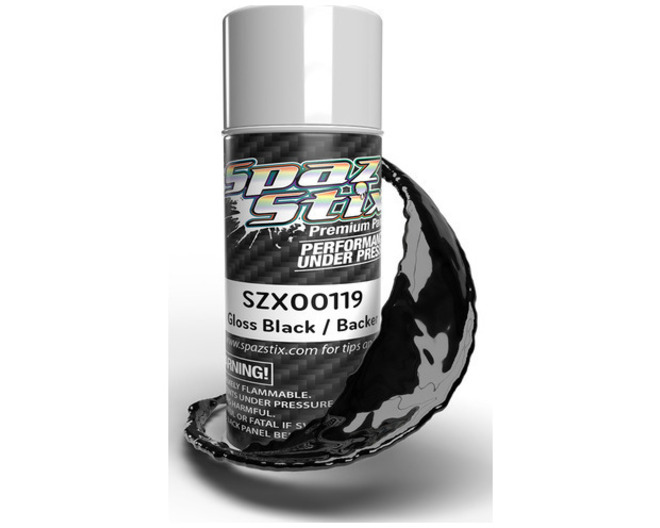 High Gloss Black/Backer Aerosol Paint 3.5oz Can