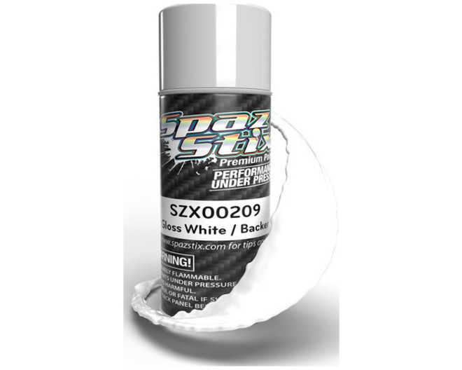 Solid White/Backer Aerosol Paint 3.5oz Can