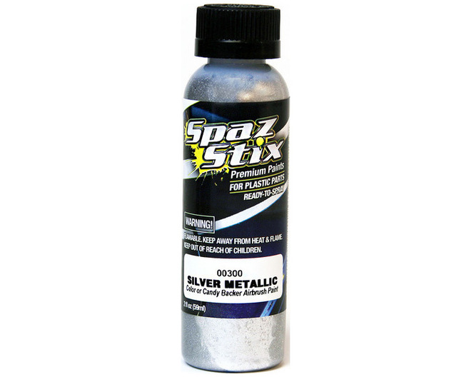 Metallic Silver/Candy Backer Airbrush Ready Paint 2oz Bottle