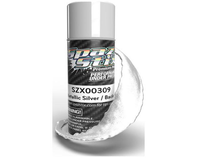 Metallic Silver/Candy Backer Aerosol Paint 3.5oz Bottle