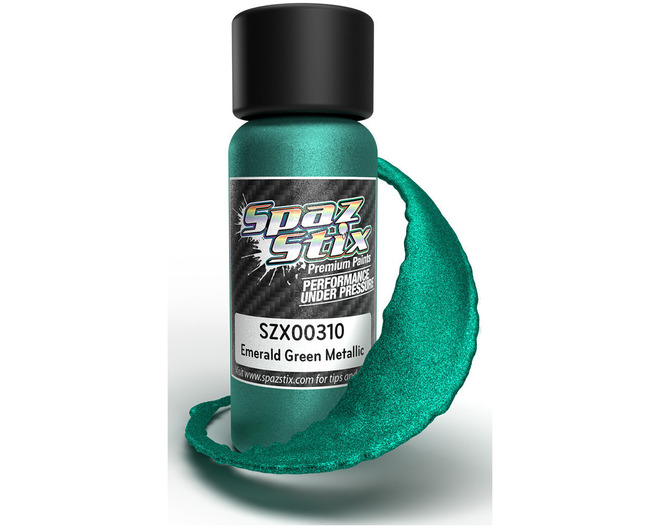 Emerald Green Metallic Airbrush Ready Paint, 2oz Bottle