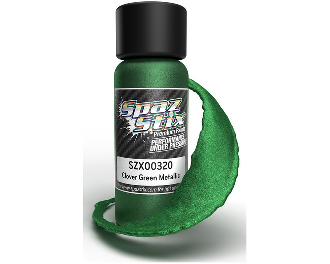 Clover Green Metallic Airbrush Ready Paint, 2oz Bottle