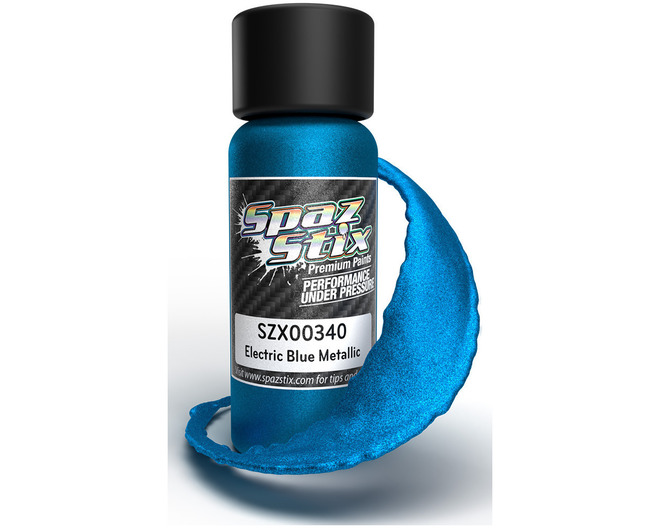 Electric Blue Metallic Airbrush Ready Paint, 2oz Bottle