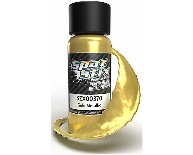 Gold Metallic Airbrush Ready Paint 2oz Bottle