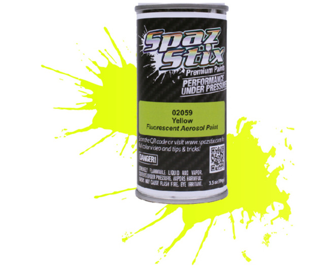 Yellow Fluorescent Aerosol Paint 3.5oz Can