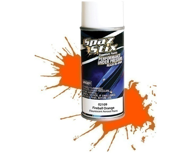 Fireball Orange Fluorescent Aerosol Paint 3.5oz Can