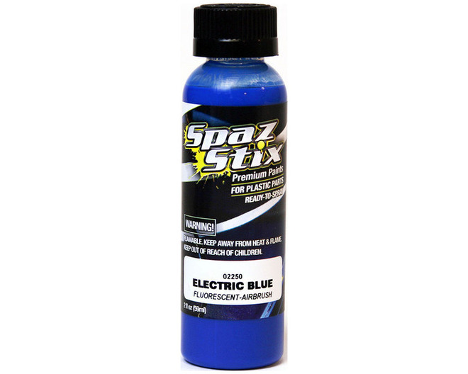Electric Blue Fluorescent Airbrush Ready Paint 2oz Bottle