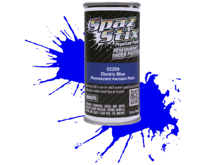 Electric Blue Fluorescent Aerosol Paint 3.5oz Can