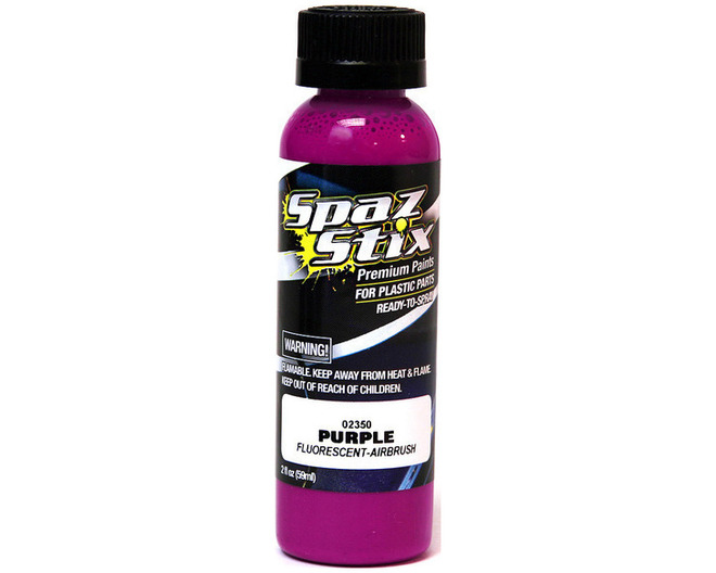 Purple Fluorescent Airbrush Ready Paint 2oz Bottle