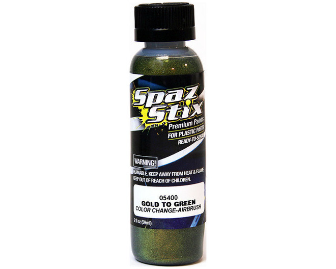 Color Change Airbrush Ready Paint Gold/Green 2oz Bottle