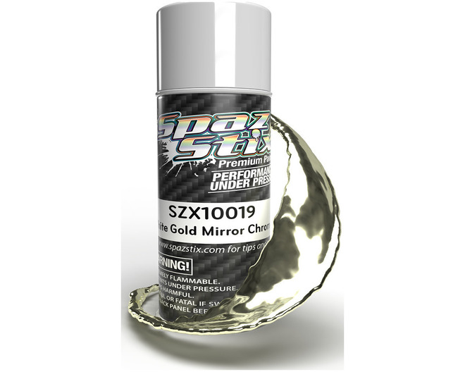 White Gold Mirror Chrome Aerosol Paint 3.5oz Can