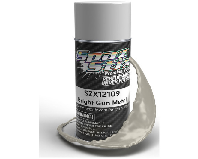 Bright Gun Metal Aerosol Paint, 3.5oz Can