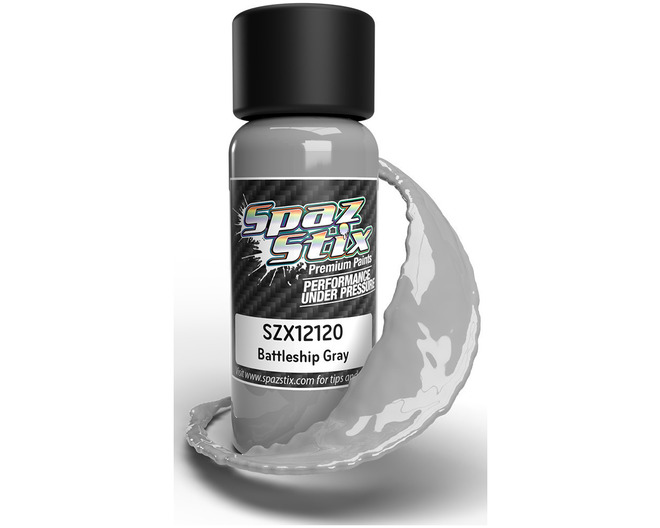 Battleship Gray Airbrush Ready Paint 2oz Bottle