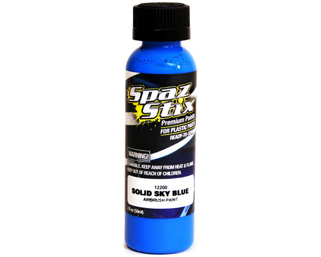 Solid Sky Blue Airbrush Ready Paint 2oz Bottle