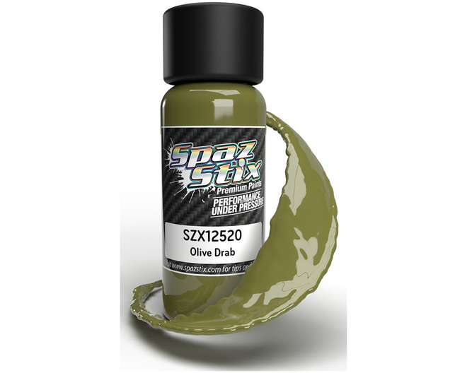 Olive Drab Airbrush Ready Paint 2oz Bottle