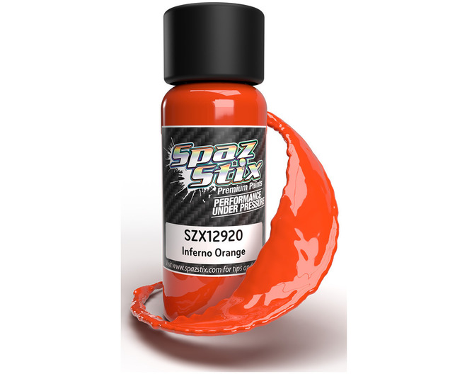 Inferno Orange Airbrush Ready Paint 2oz Bottle