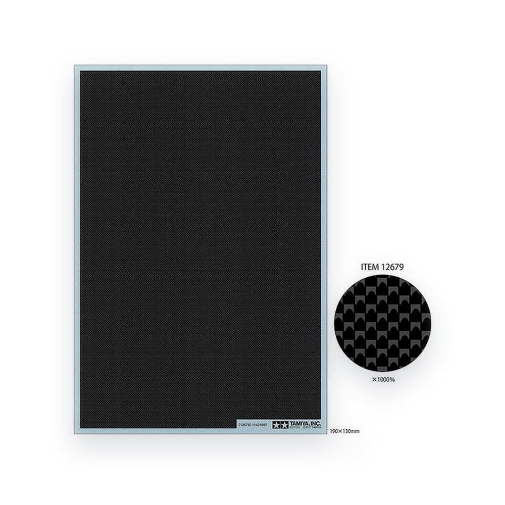 Tamiya Carbon Pattern Decal Sheet, Plain Weave