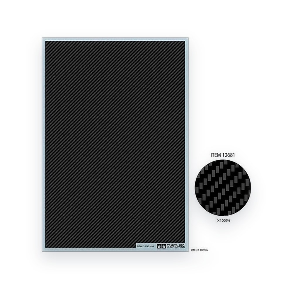Tamiya Carbon Pattern Decal Set, Twill Weave, Fine