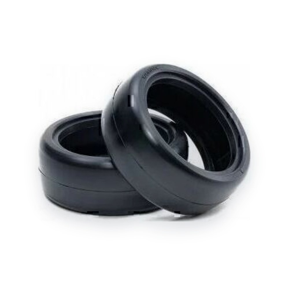 Tamiya RC Reinforced Racing Tires, Medium, 24mm, 2 Pieces
