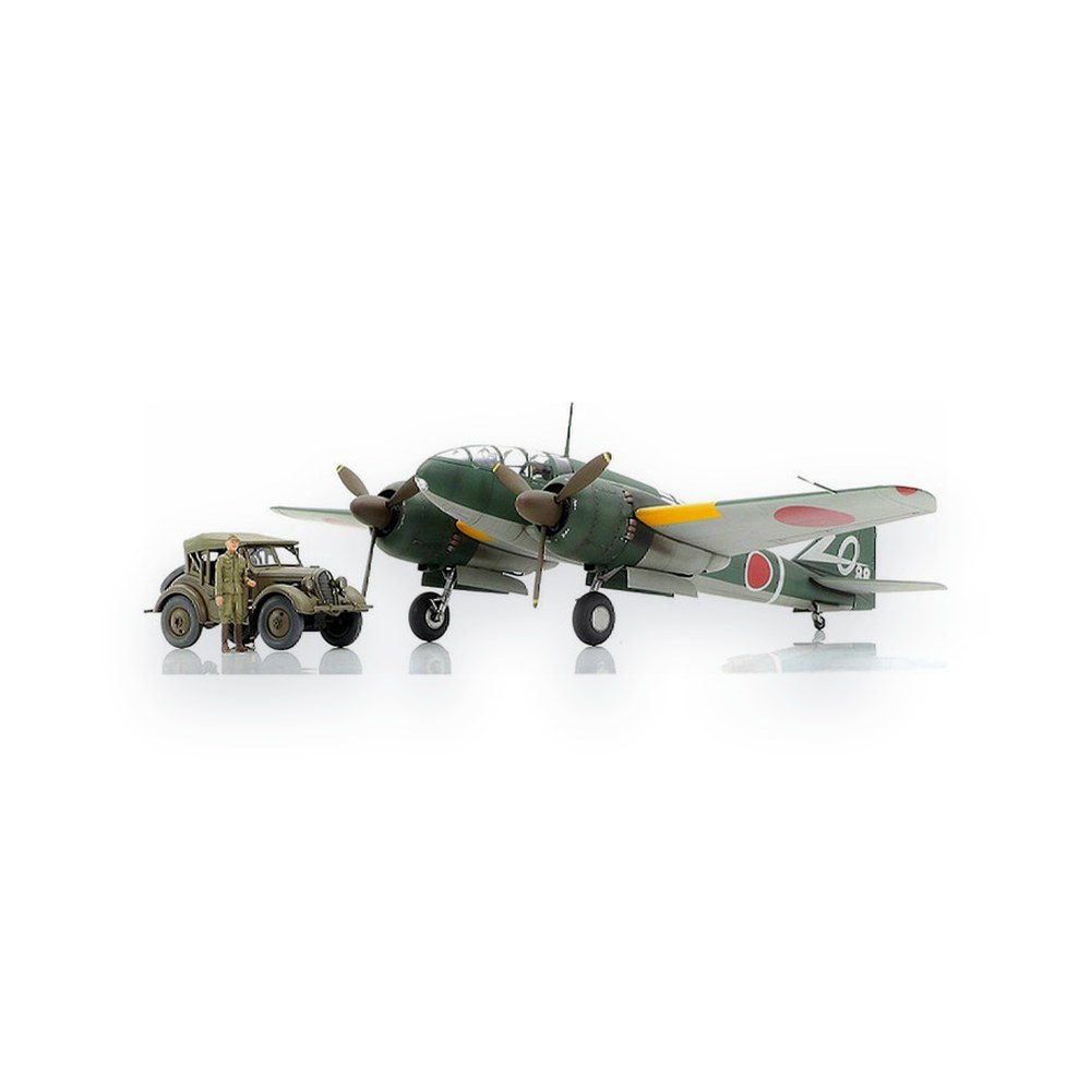 Tamiya 1/48 Mitsubishi Ki-46 III Type 100 and 4x4 Light Vehicle Kurogane