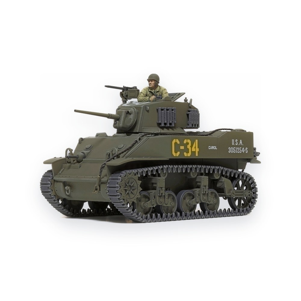 Tamiya 1/48 U.S. Light Tank M5A1 Stuart, Plastic Model Kit