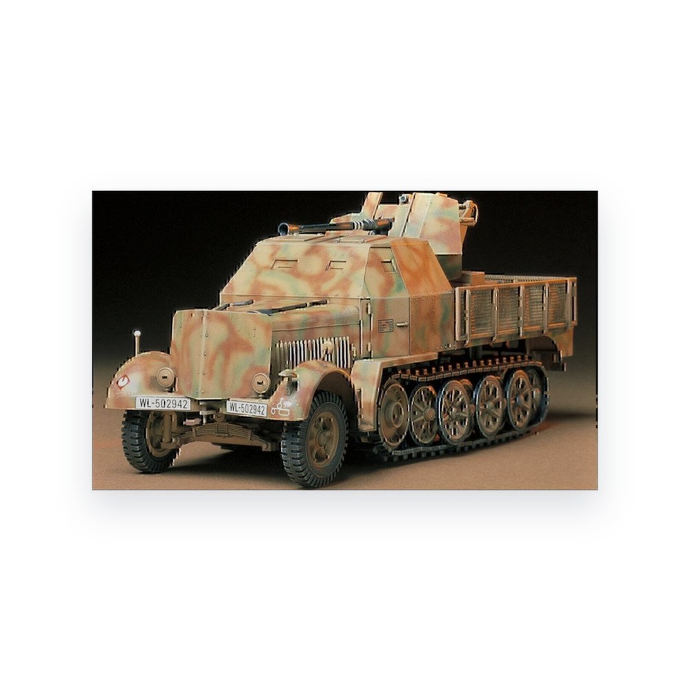 Tamiya 1/35 German 8 Ton Semi-Track Sd.Kfz. 7/2 with 3.7cm Flak 37 Armored Ca