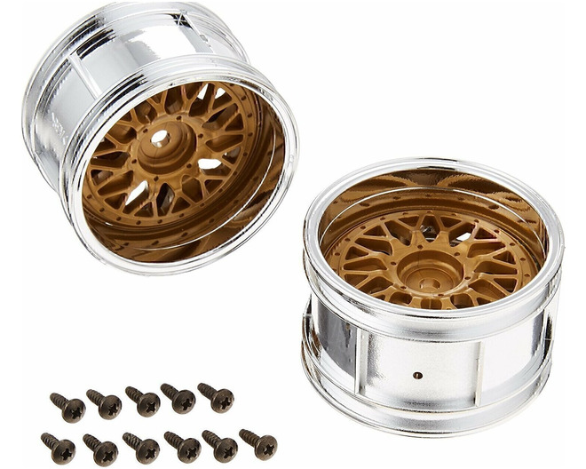 RC 2-Piece Wide Mesh Wheels - (1pr)