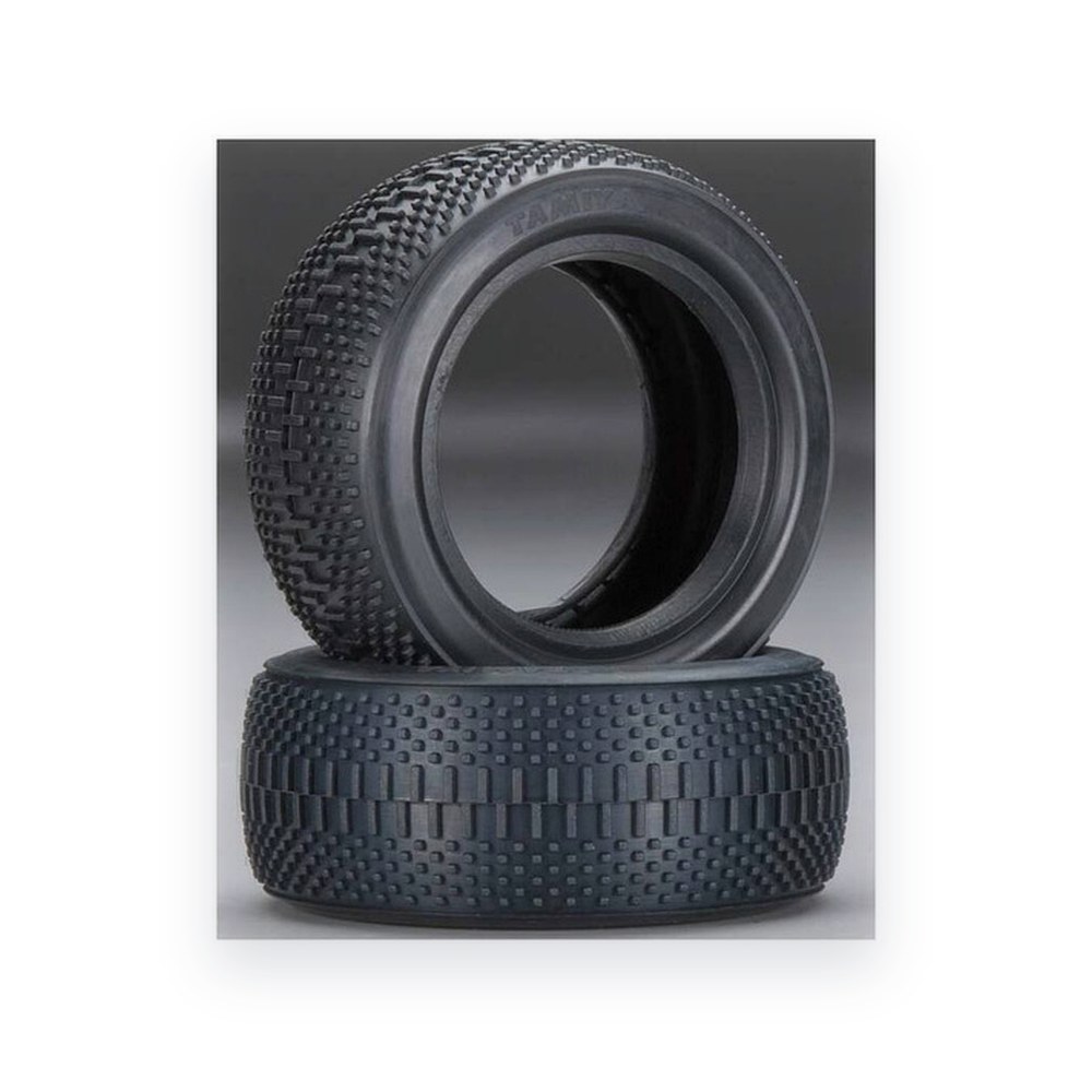 Tamiya K 4WD Front Dual Block Tires, 62/25