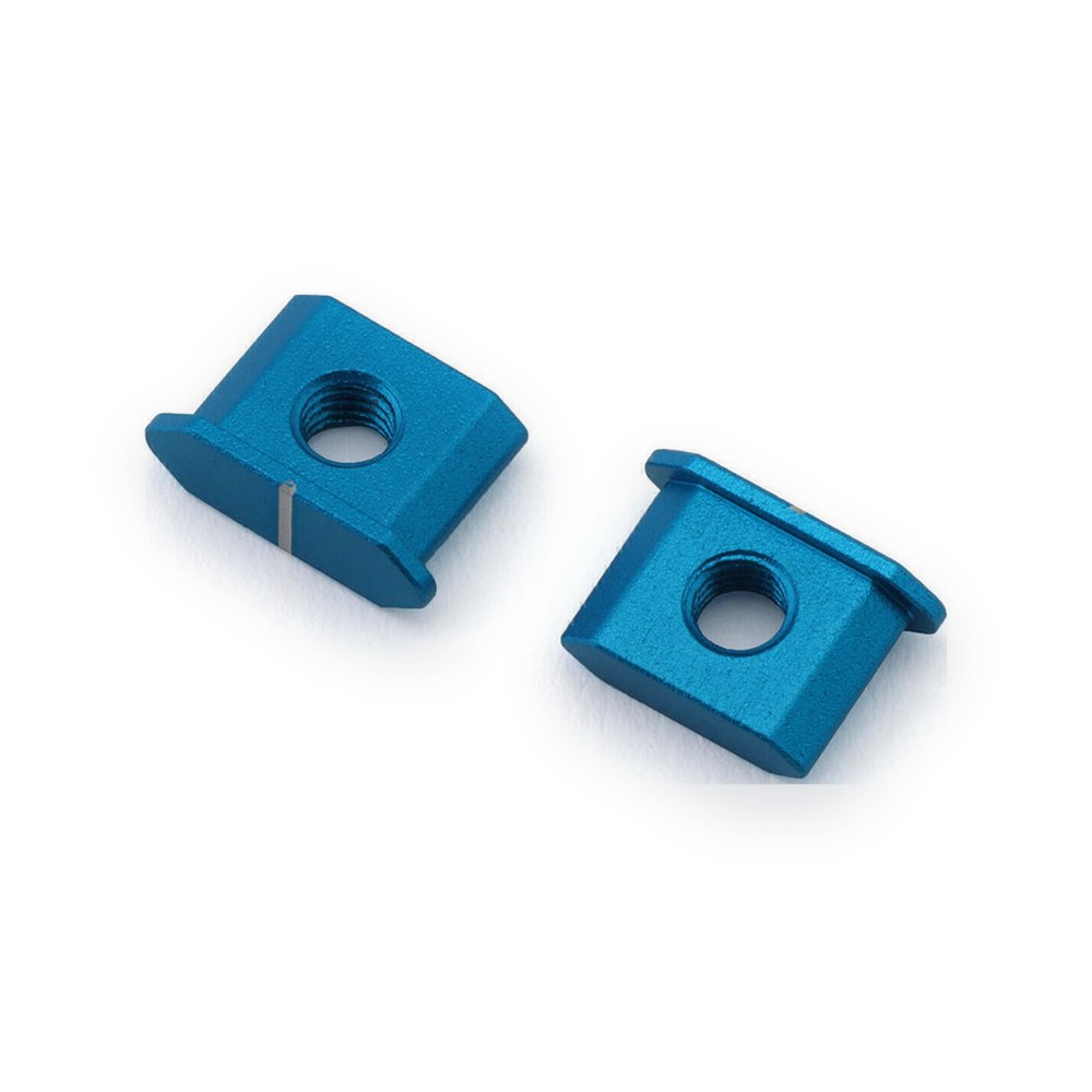 Tamiya Trf420 Suspension Arm Bushings, Aluminum, Blue, (2) (B Parts)