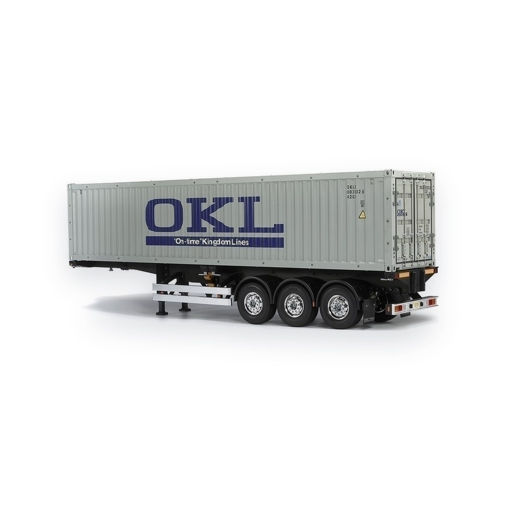 Tamiya 1/14 40-Foot Container 3-Axle Semi-Trailer, for Tamiya RC Tractor