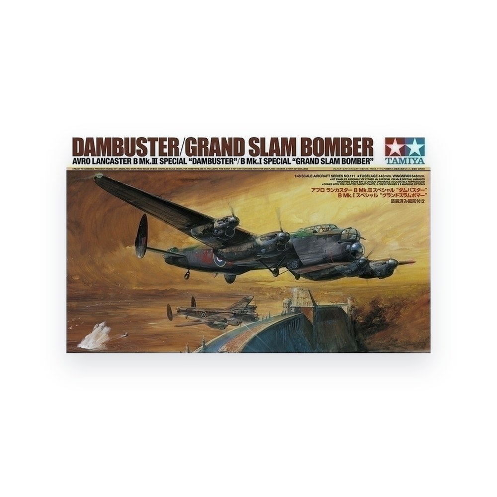 Tamiya Avro Lancaster B Mk.III Sp.B Mk.I Sp, 1/48 Plastic Model Kit