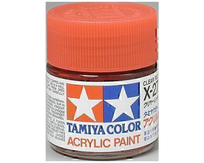 Acrylic X27 Gloss Clear Red