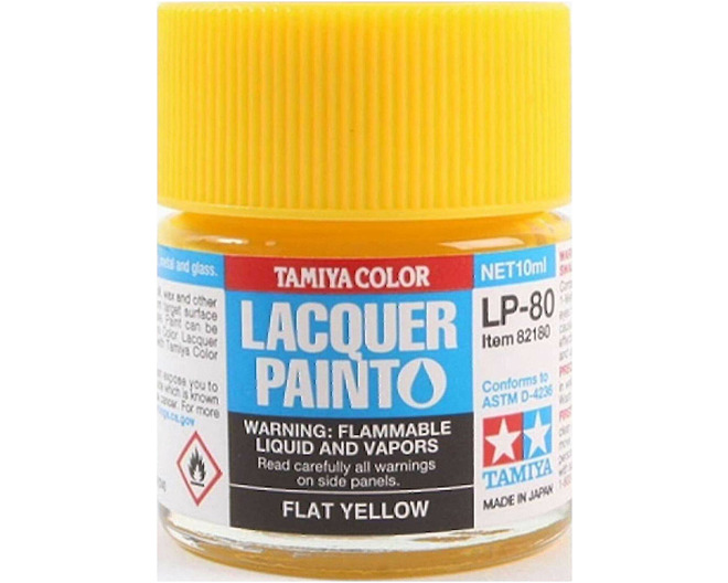 Lacquer LP-80 Flat Yellow 10ml Bottle
