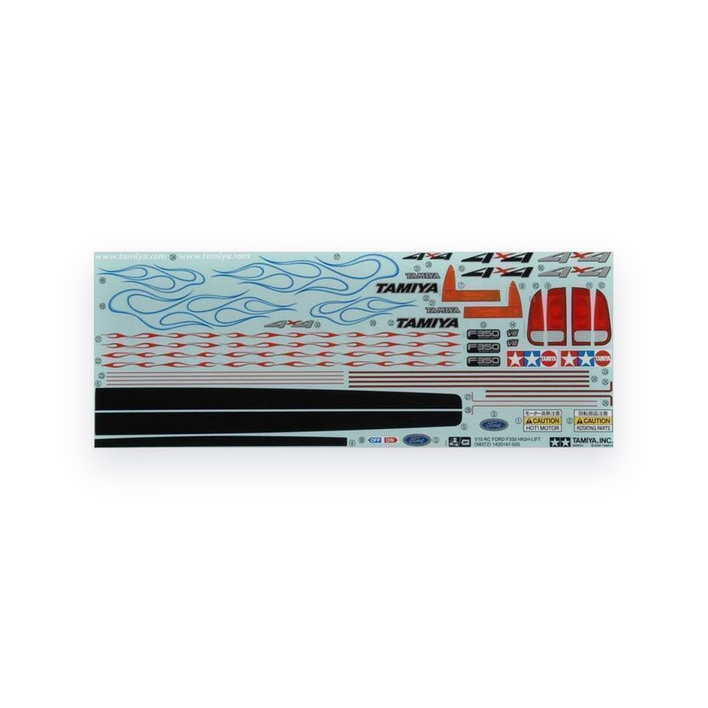 Tamiya F0rd F350 High Lift Sticker (High-Lift)