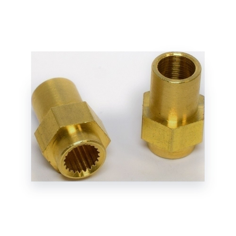 Tamiya Brass Axle Coupler, Bevel Joint (2)