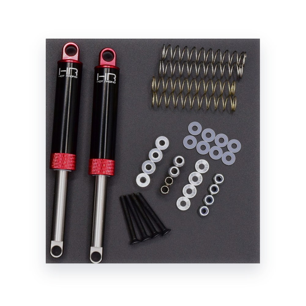 Hot Racing Air Shocks, Red Internal Spring, 100mm