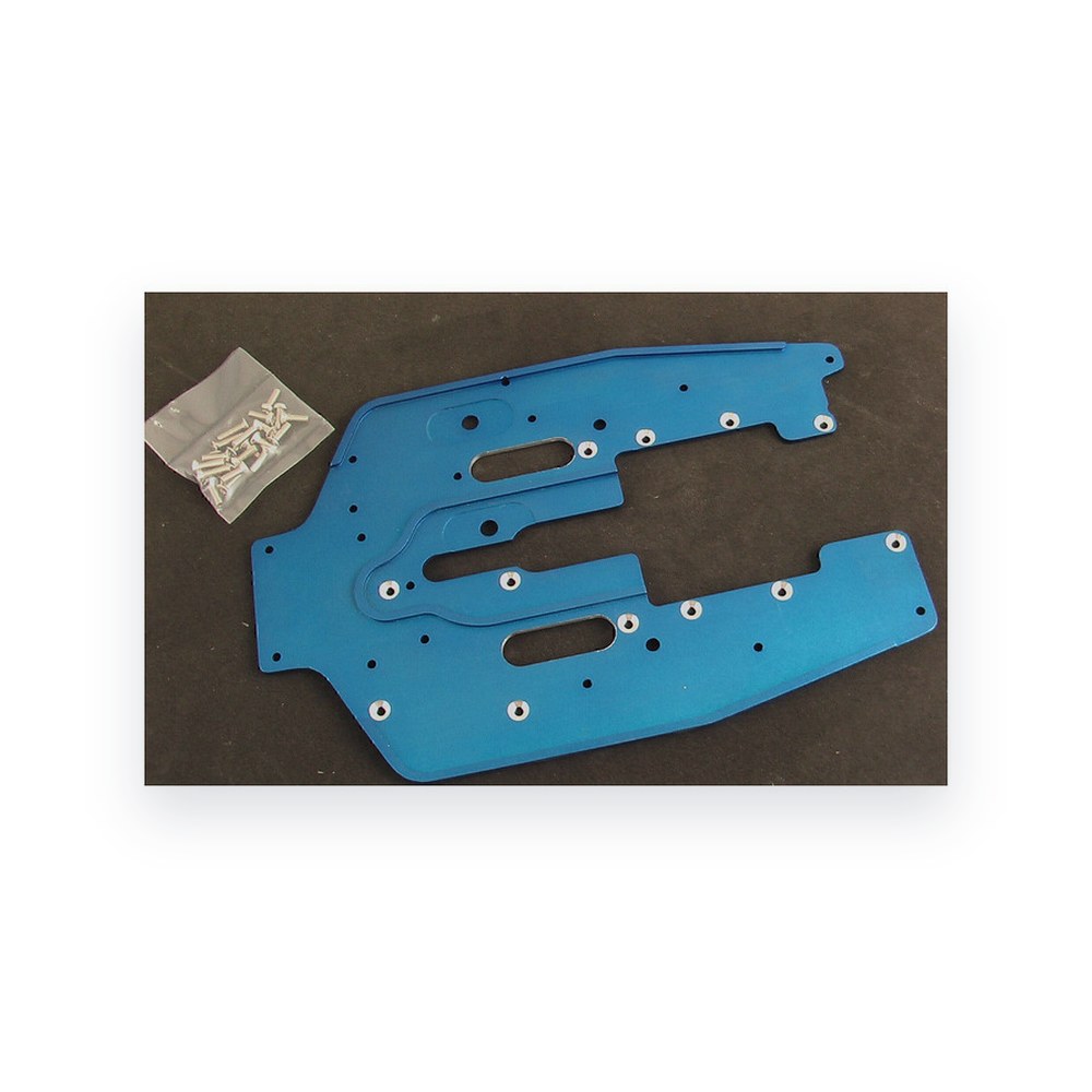 GPM Racing Blue 5mm Rib Chassis for Tamiya Terra Crusher