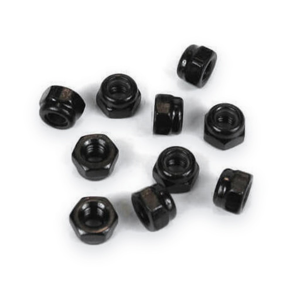 Tekno RC M4 Locknuts, Black, 10 Pieces