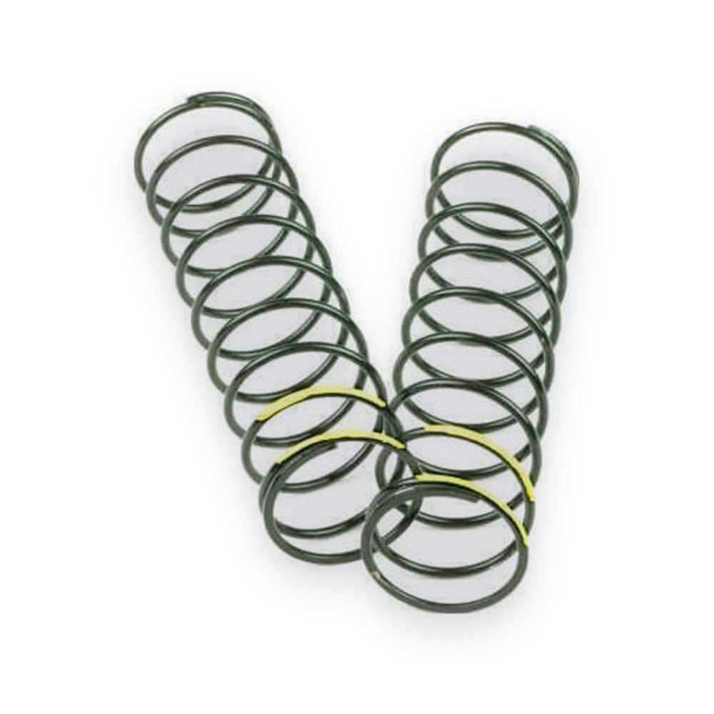 Tekno RC Rear Shock Spring Set, 1.5 x 10.0T, 3.59lb/in, 83mm, Yellow