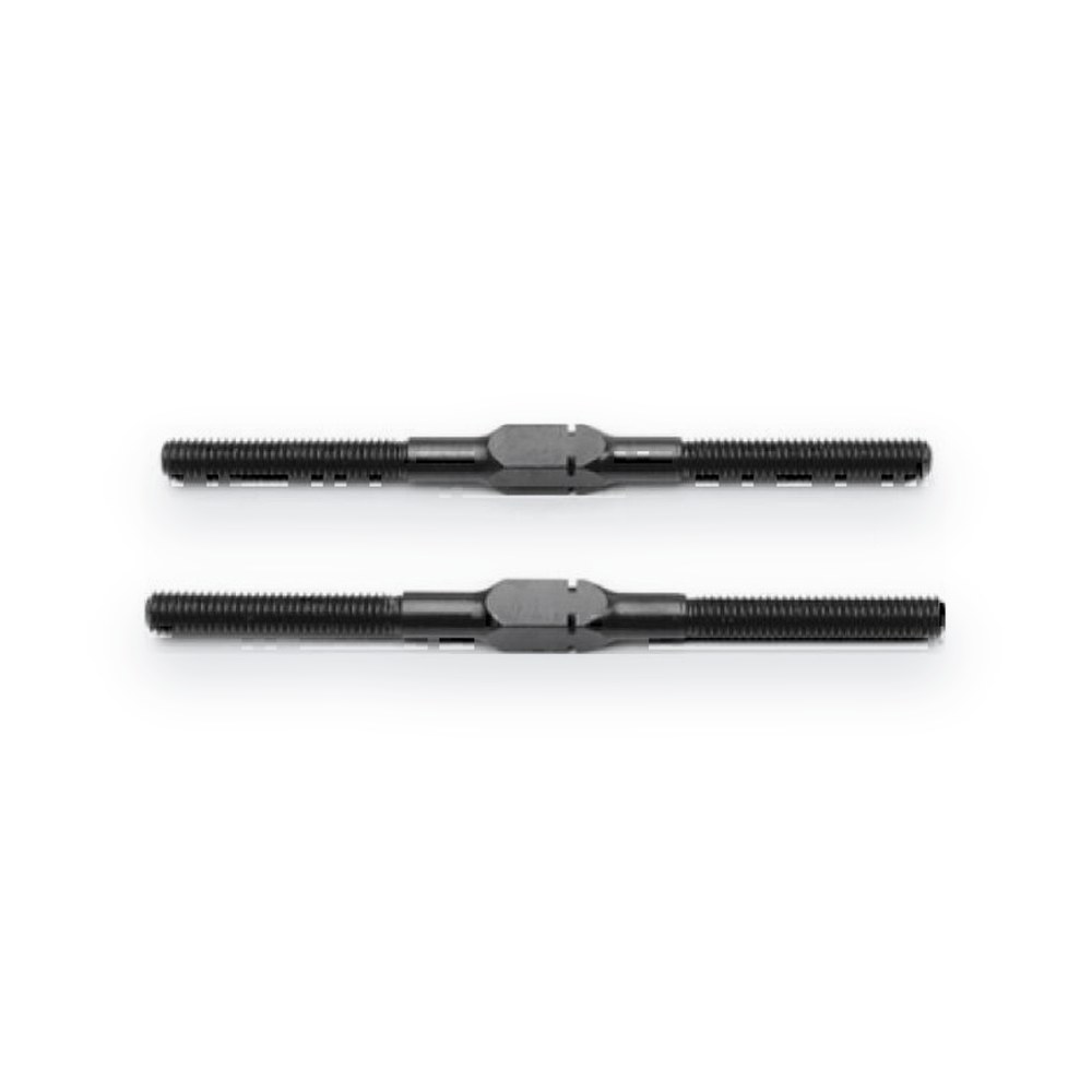 Tekno RC Turnbuckle, M3 Thread, 55mm Length, 4mm Adjustment, 2 Pieces