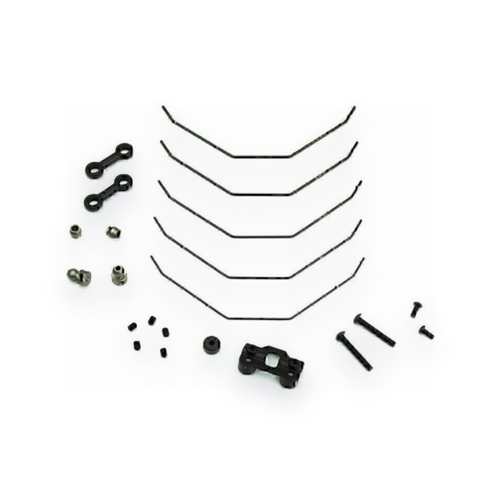 Tekno RC EB410 Complete Front Sway Bar Kit, 1.0, 1.1, 1.2, 1.3, 1.4mm