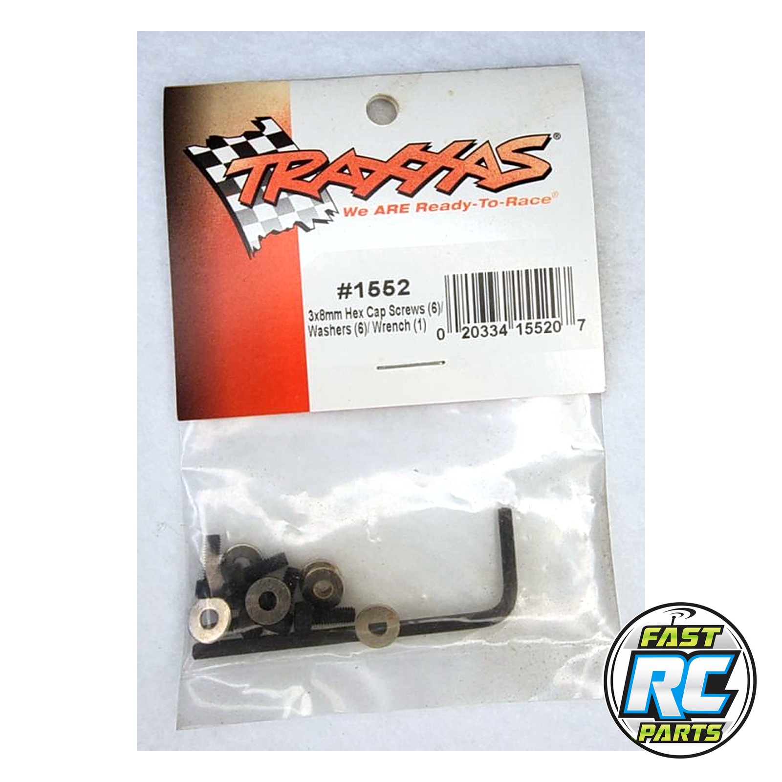 3x8mm Hex Cap Screws (6)/ Washers (6)/ Wrench (1)