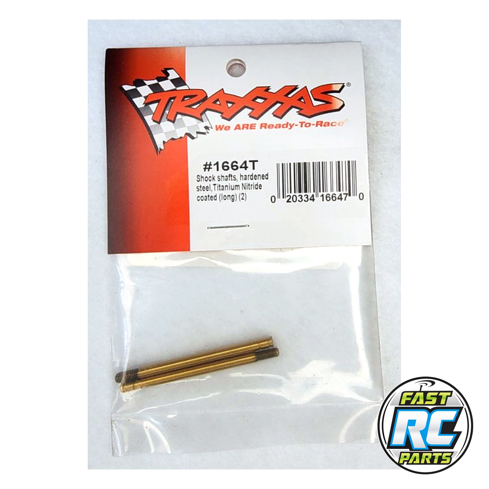 Shock shafts, hardened steel, titanium nitride coated (long) (2)