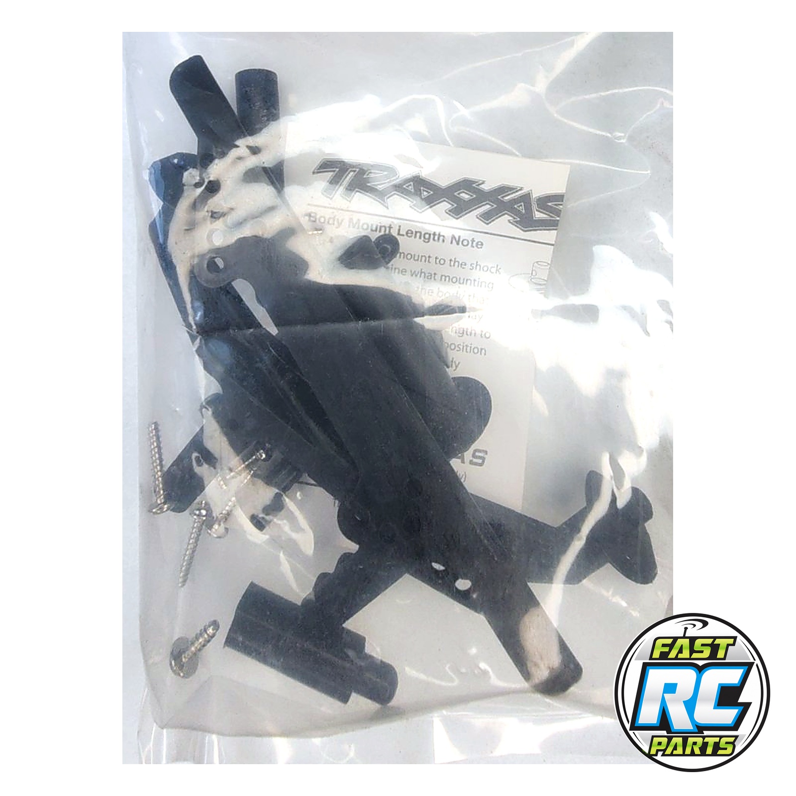 Traxxas Slash Body Mount, Front/Rear, Black (use 1914R)