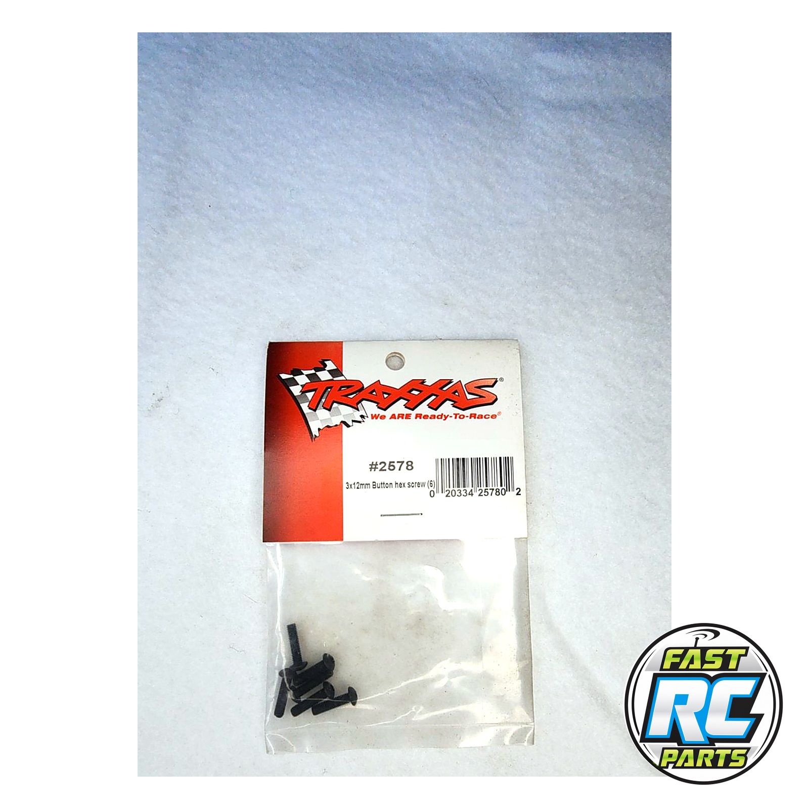 Screws, 3x12mm button-head machine (hex drive) (6)