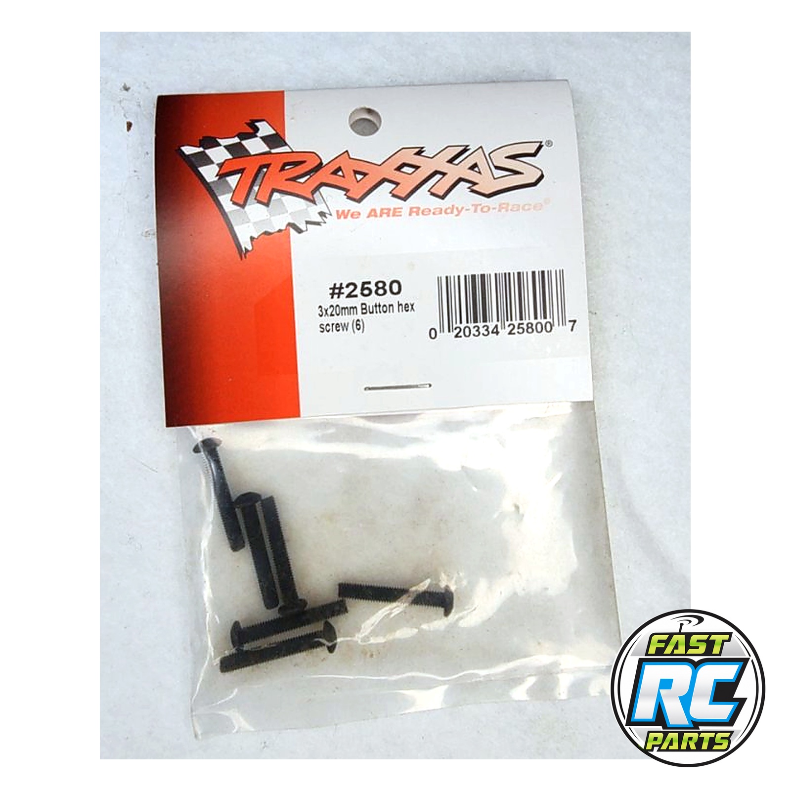 Screws, 3x20mm button-head machine (hex drive) (6)