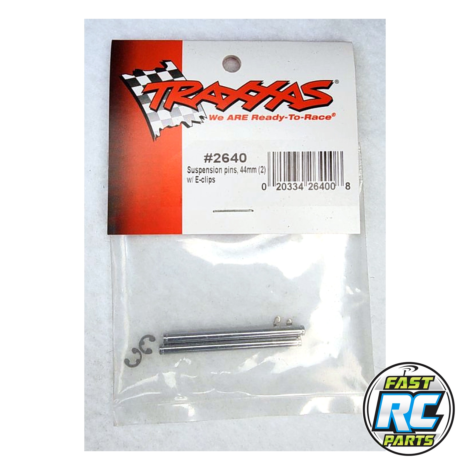 chrome Suspension Pin W/Clip 44mm (2)