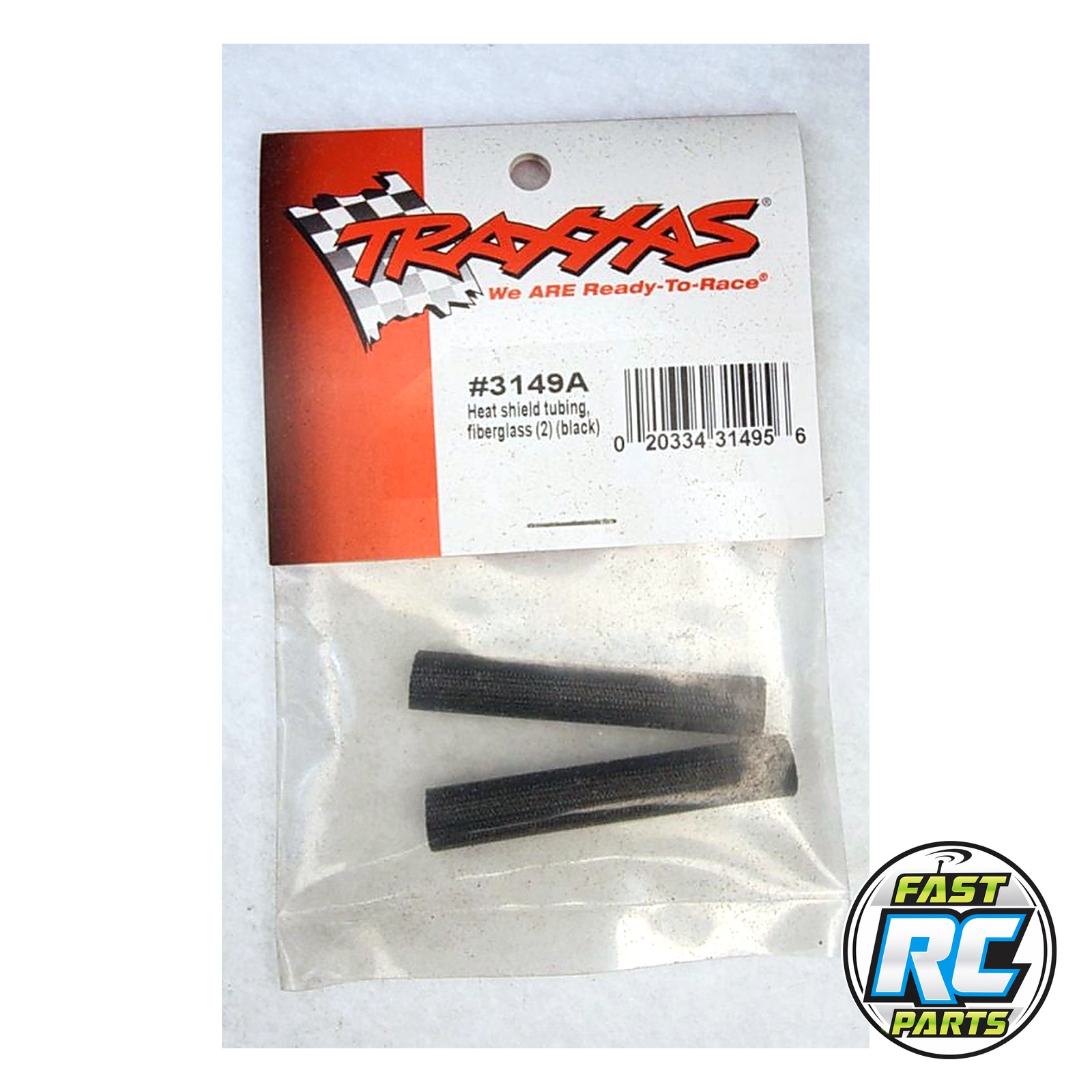 Heat shield tubing, fiberglass (2) (black)